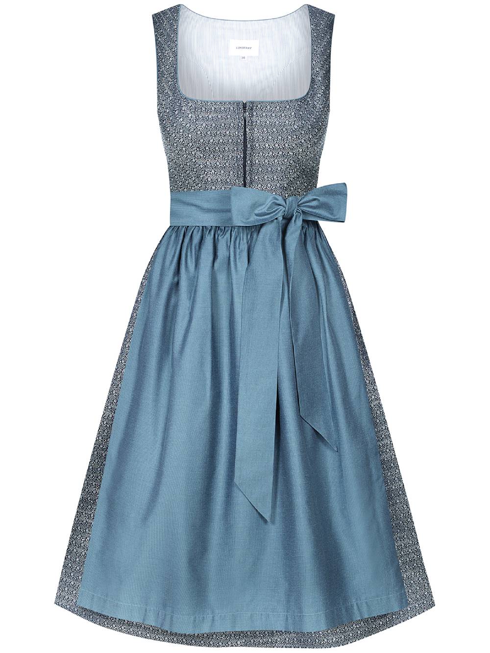 Limberry Dunkelblaues Dirndl mit floralem Muster - ORLA STORMY SKY Kostenloser Versand international