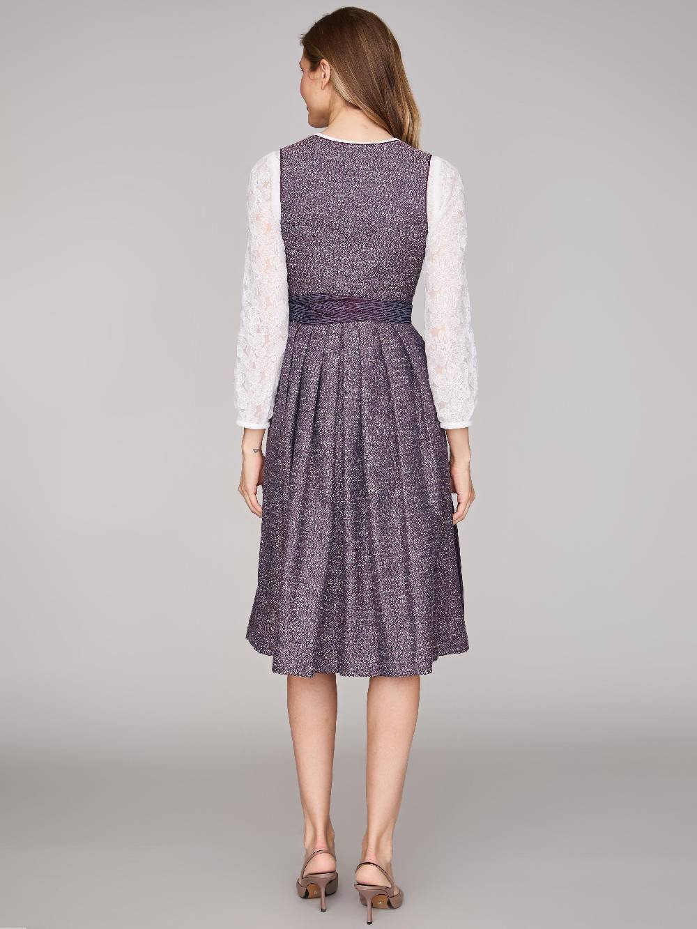 Limberry Beerenfarbenes Dirndl mit Knöpfen - JOSIE BLACKBERRY CORDIAL Begrenzt auf 3 Tage