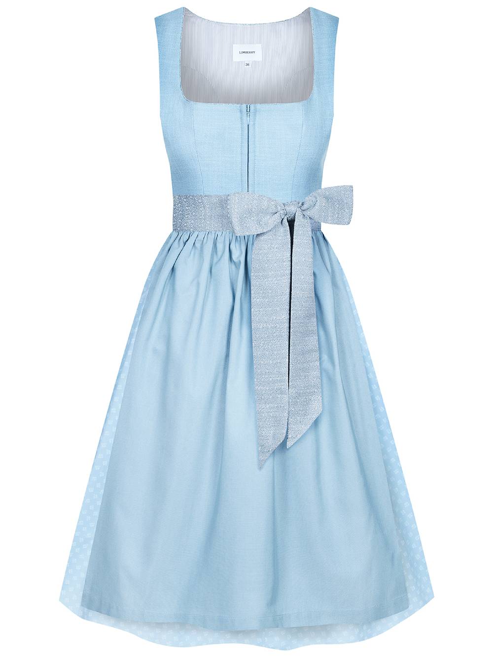 Limberry Hellblaues Dirndl mit Leinen-Mieder - ADA COOL BLUE Speichern exportieren