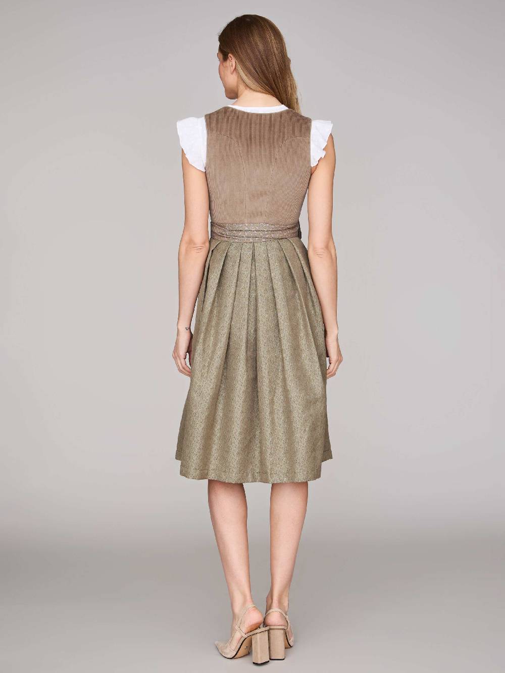 Limberry Braunes Dirndl mit Cord-Mieder - TIA DESERT TAUPE Outlet