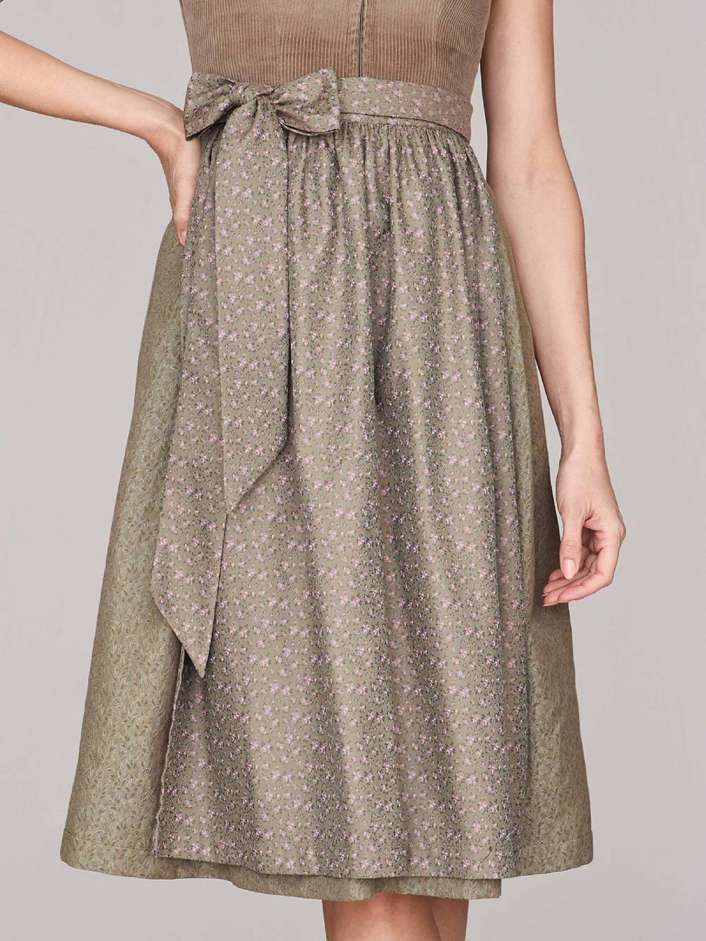 Limberry Braunes Dirndl mit Cord-Mieder - TIA DESERT TAUPE Outlet