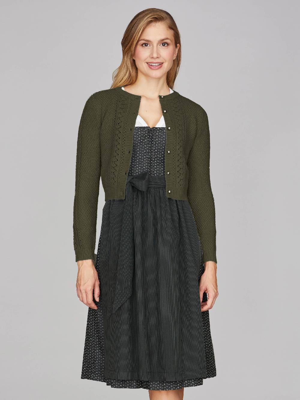 Limberry Olivgrüne Strickjacke - EVI Fabrikverkauf