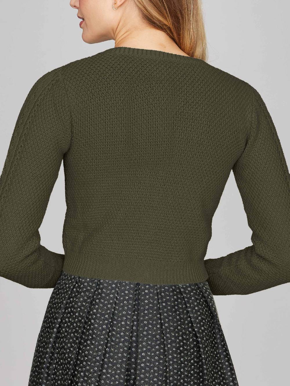Limberry Olivgrüne Strickjacke - EVI Fabrikverkauf