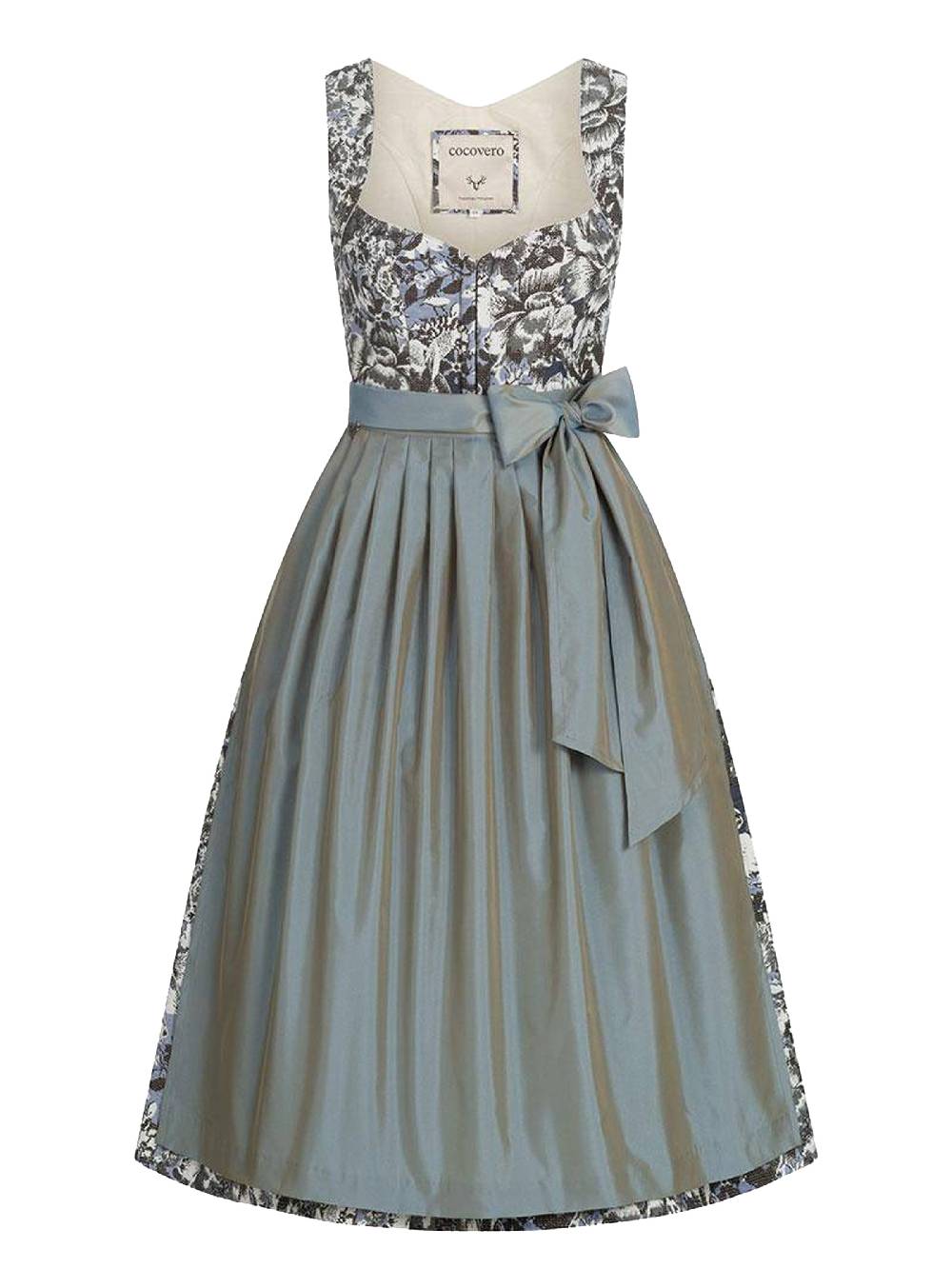 Limberry Dirndl mit floralem Allover Muster - ANNELIE BLUE FLOWER Meist gekauft