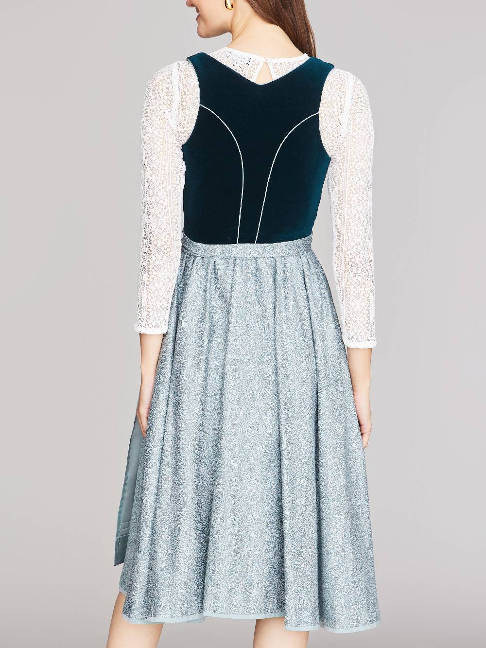 Limberry Mintfarbenes Dirndl mit Samt-Mieder - MIMI Günstig kaufen