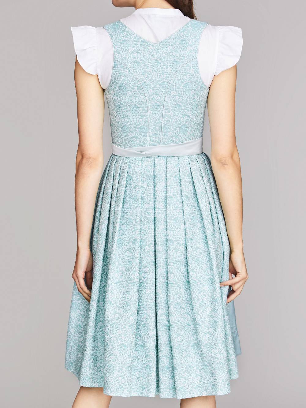 Limberry Türkis-farbenes Dirndl mit Blumenmuster - FIONA TÜRKIS Große Rabatte