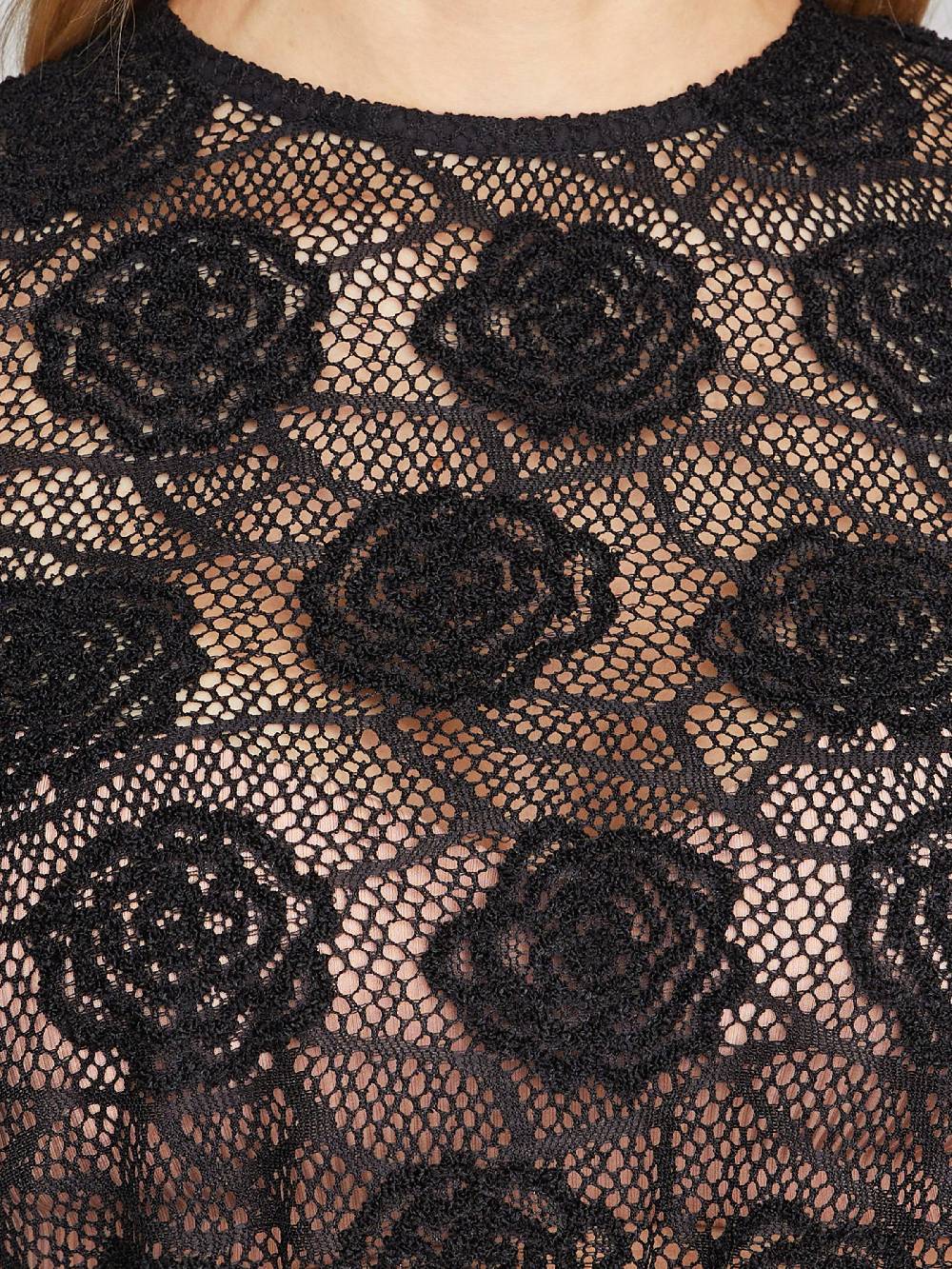 Limberry Schwarze hochgeschlossene Dirndlbluse - TIANA Bestseller
