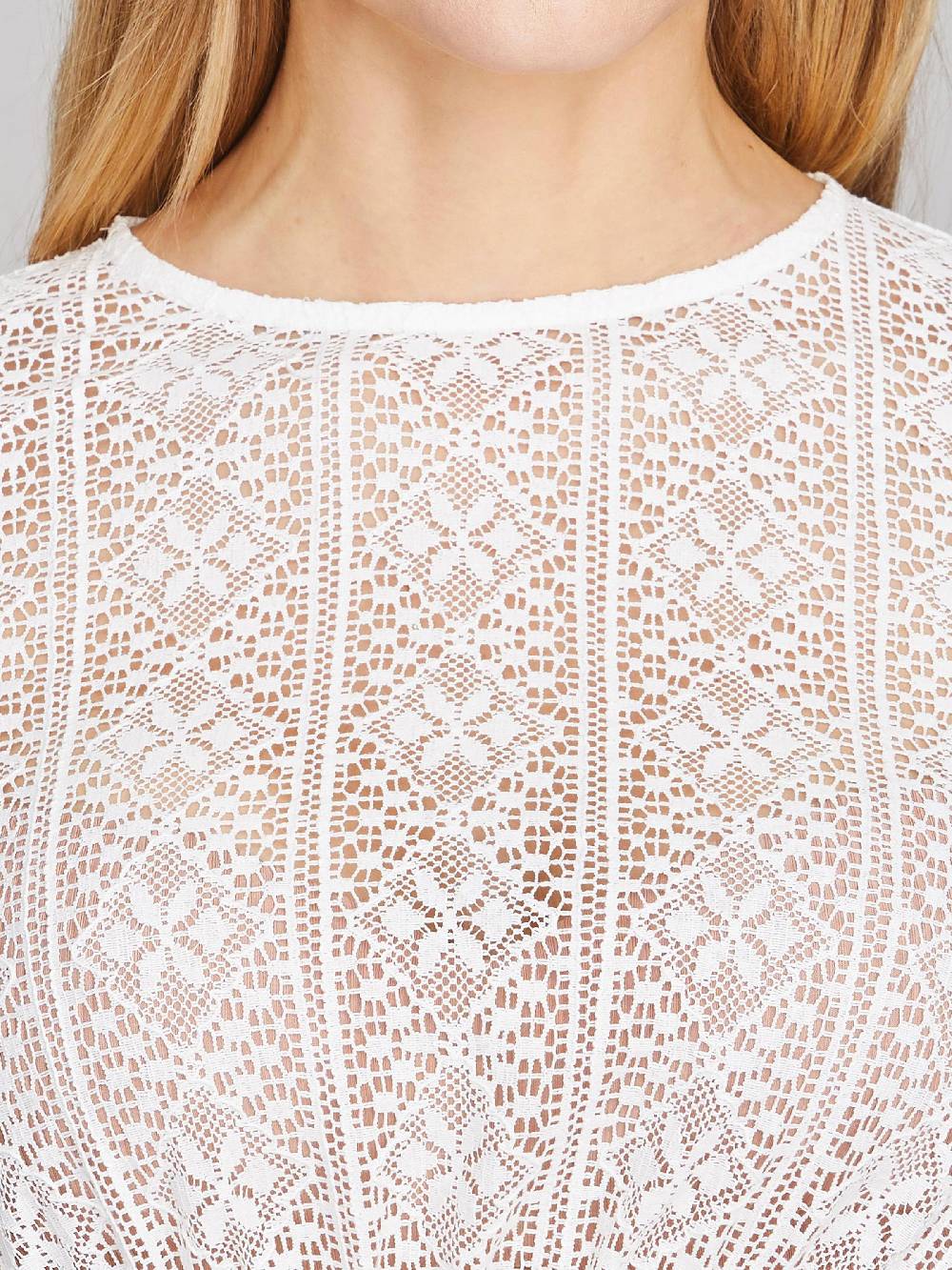 Limberry Weiße Dirndlbluse mit trachtigem Muster - VALENTINA Letzte 3 Tage