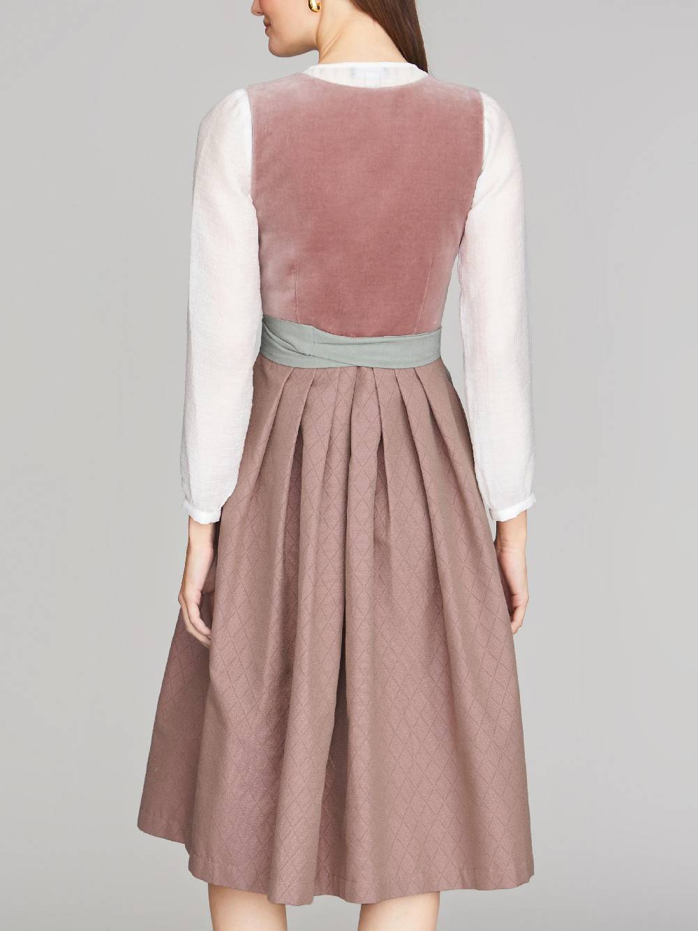 Limberry Rosa-farbenes Dirndl mit Samt-Mieder - DELILAH DUSTY ROSE Nur für heute