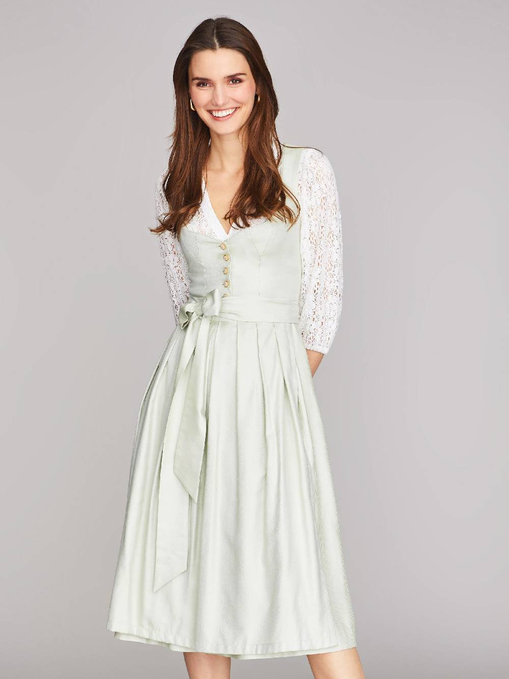 Limberry Salbeigrünes Dirndl im Monochrome-Look - LUNA SALBEI Online