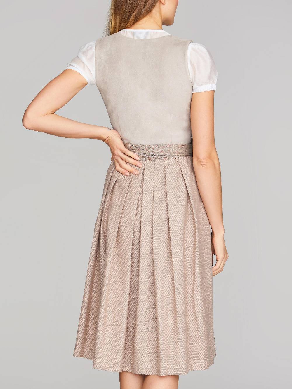 Limberry Beiges Dirndl mit Velours-Mieder - JULIE TAN Angebote