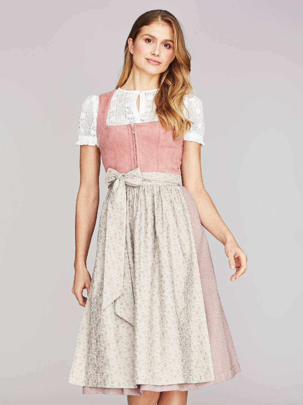 Limberry Rosa-farbenes Dirndl mit Velours-Mieder - JULIE DUSTY ROSE Hotsell