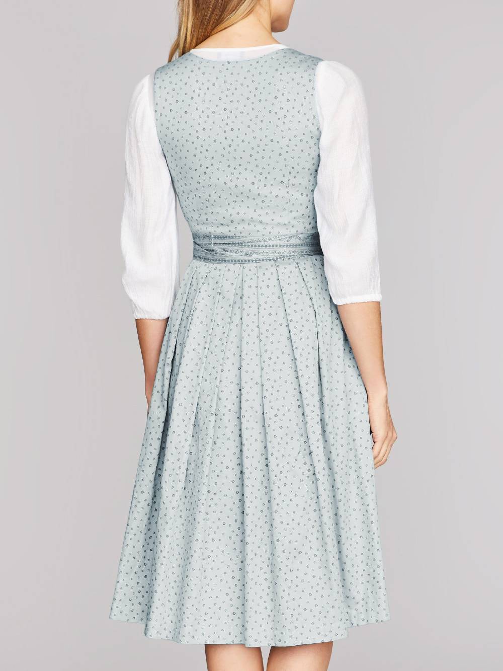 Limberry Hellblaues Waschdirndl mit Streublumen - OPHELIA SAGE GREEN Meist gekauft