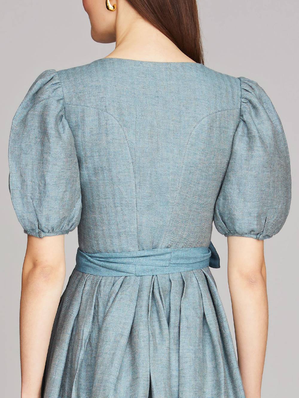Limberry Blaues Dirndl mit Ärmeln - LINA ARONA BLUE Kostenloser Versand