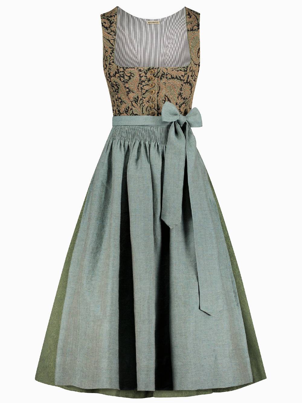 Limberry Gemustertes Dirndl mit Leinen-Mieder - ANNABELLE SCHWARZ Limitierter Zeitrabatt