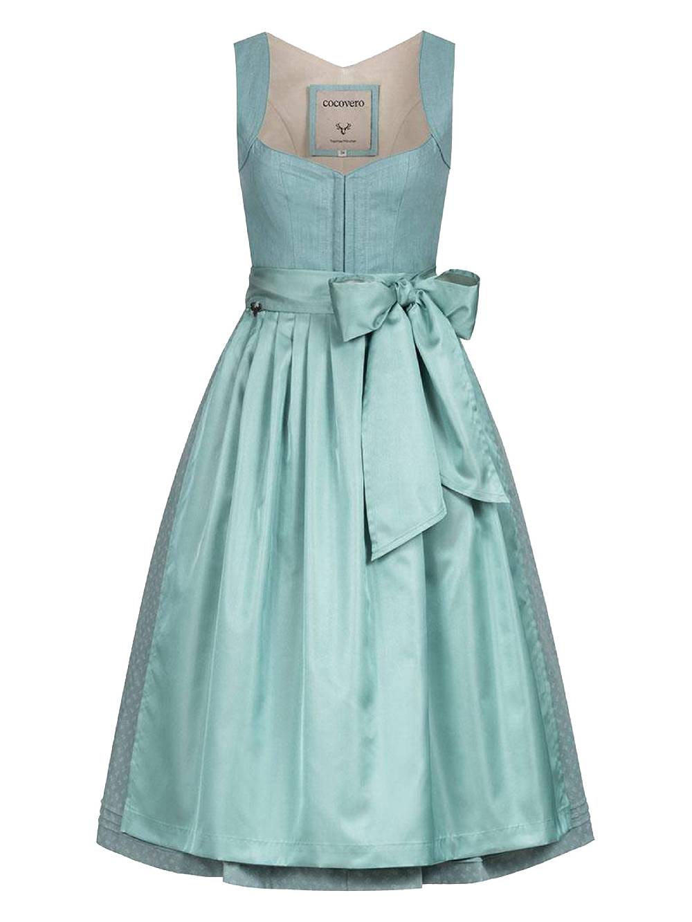 Limberry Hellblaues Dirndl mit Leinen-Mieder - NELLIE GRAPE Fabrik Onlineshop