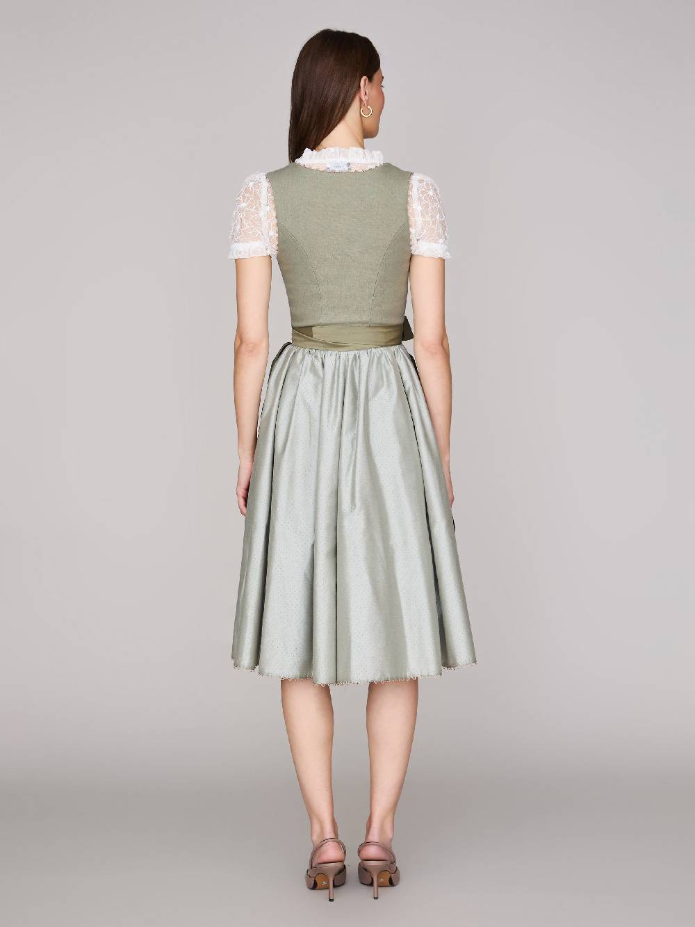 Limberry Salbeigrünes Dirndl mit Leinen-Mieder - MÜNCHEN SALBEI Online Shopping