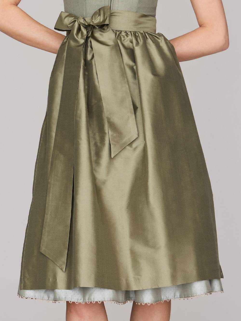 Limberry Salbeigrünes Dirndl mit Leinen-Mieder - MÜNCHEN SALBEI Online Shopping