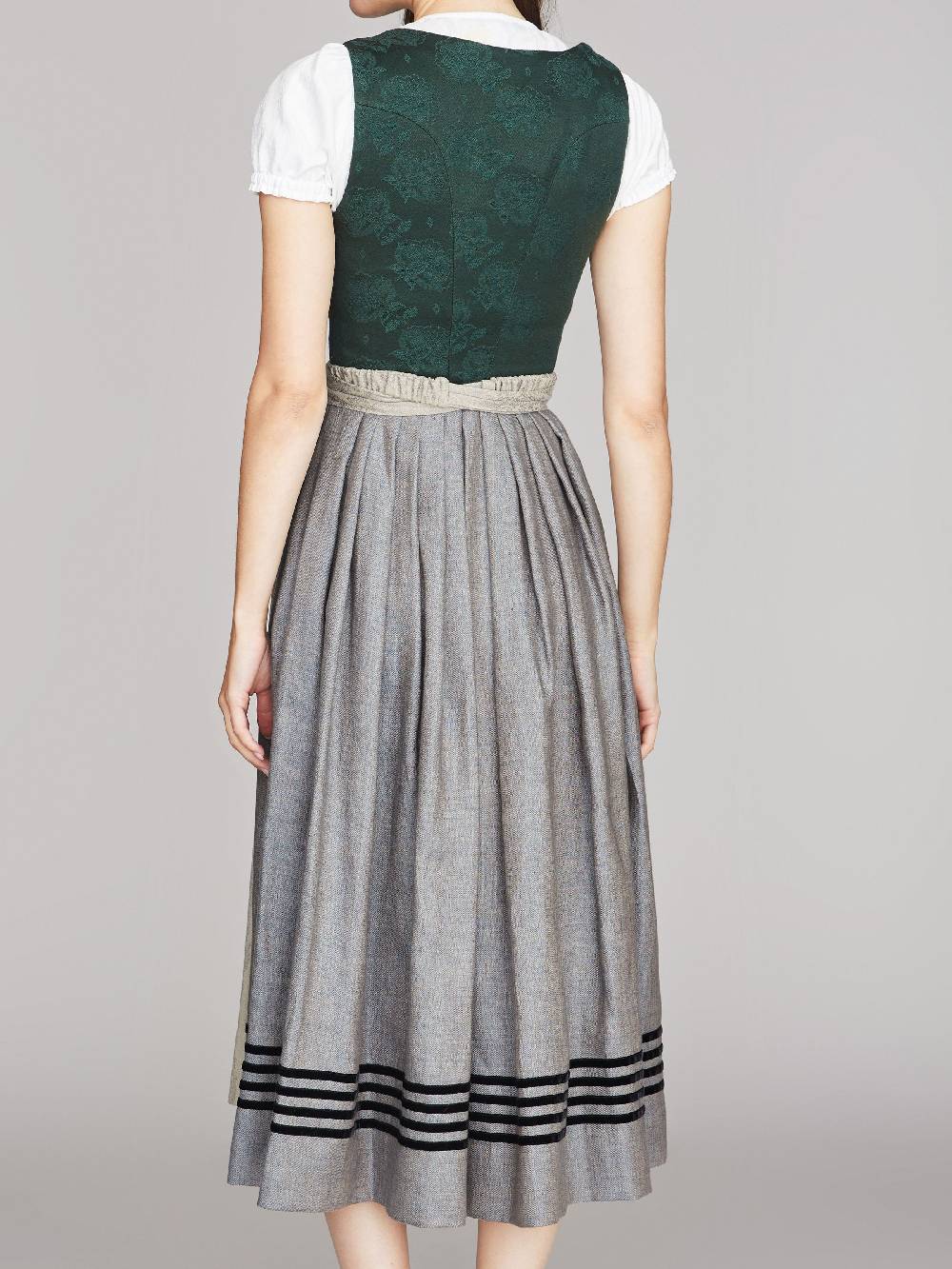 Limberry Tannengrünes Dirndl mit Blumen-Muster - MONIKA TANNE Saisonschlussverkauf