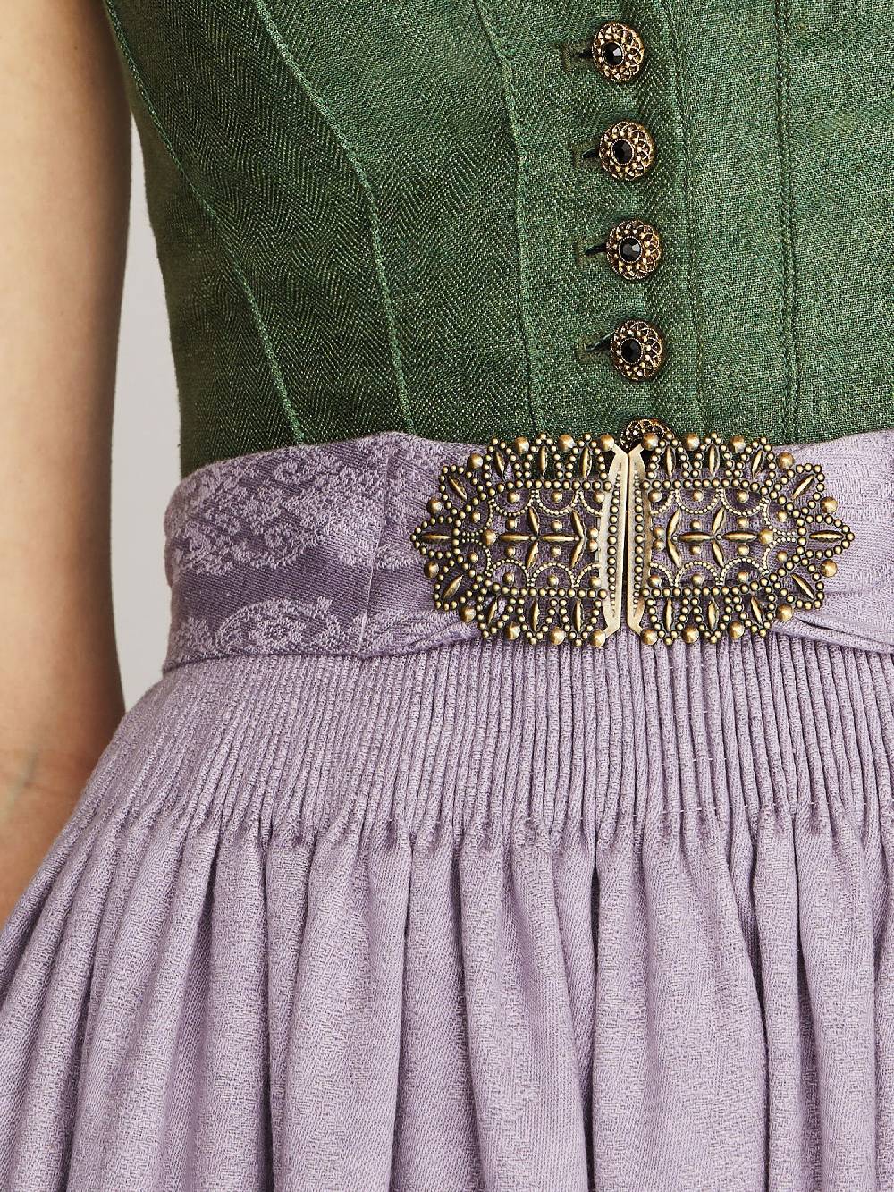 Limberry Kleegrünes Dirndl aus Leinen - ANNABELLE KLEEGRÜN Black Friday