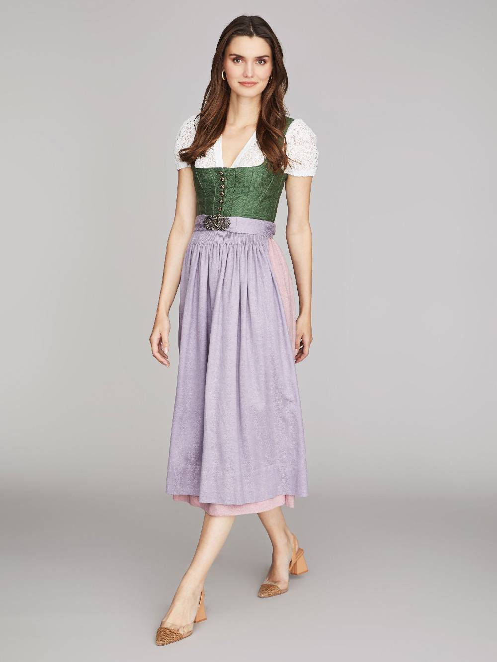 Limberry Kleegrünes Dirndl aus Leinen - ANNABELLE KLEEGRÜN Black Friday