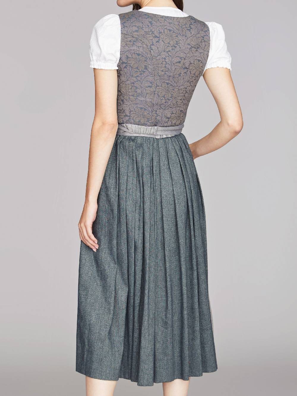 Limberry Nebelblaues Dirndl mit Blumen-Muster - MONIKA NEBELBLAU Cyber Monday