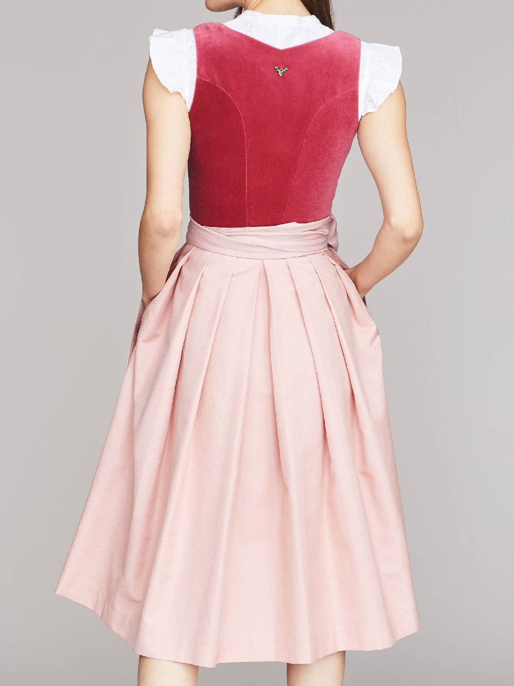 Limberry Pinkes Dirndl mit Samt-Mieder - JANNI VELVET TULIP Muttertagsangebot