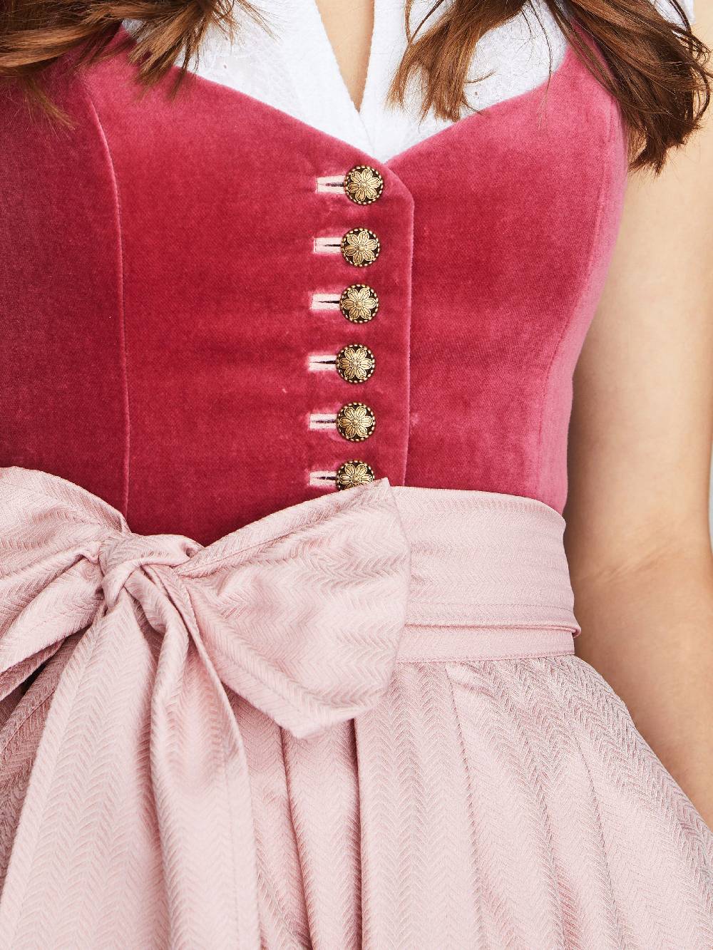 Limberry Pinkes Dirndl mit Samt-Mieder - JANNI VELVET TULIP Muttertagsangebot
