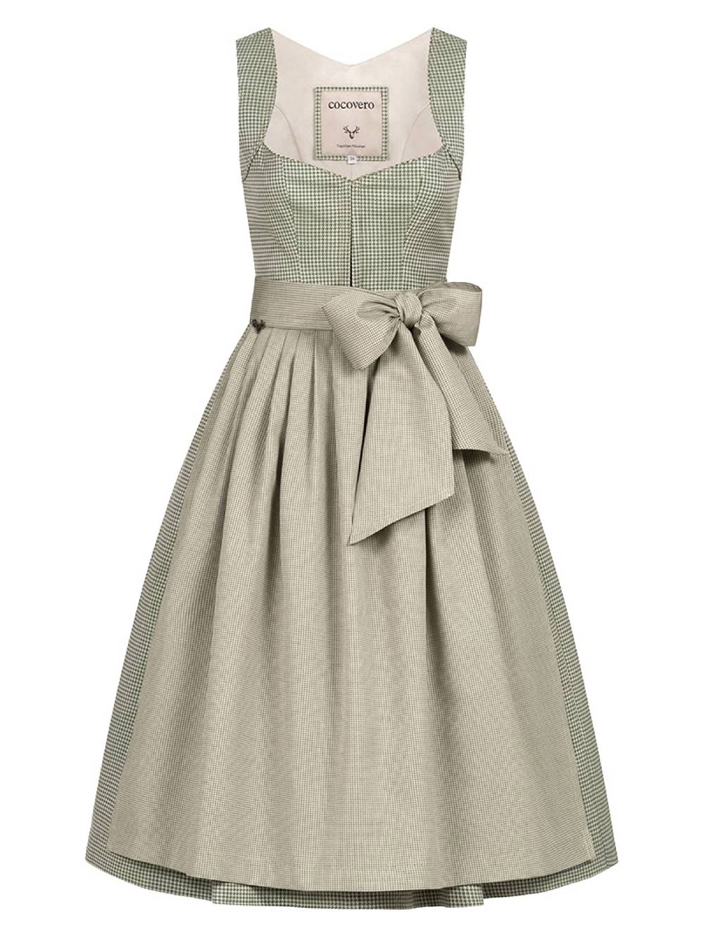 Limberry Grünes Dirndl mit Hahnentrittmuster - ANNELIE PEPITA GREEN Vatertagsangebot