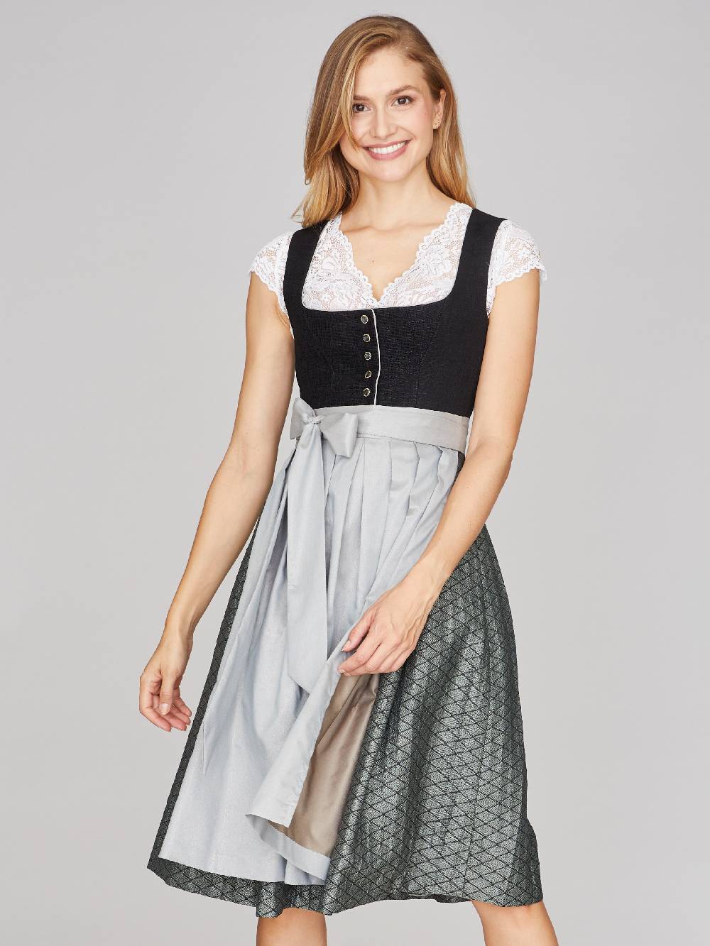 Limberry Schwarzes Dirndl mit Knöpfen - FRAUKE Wochenangebot