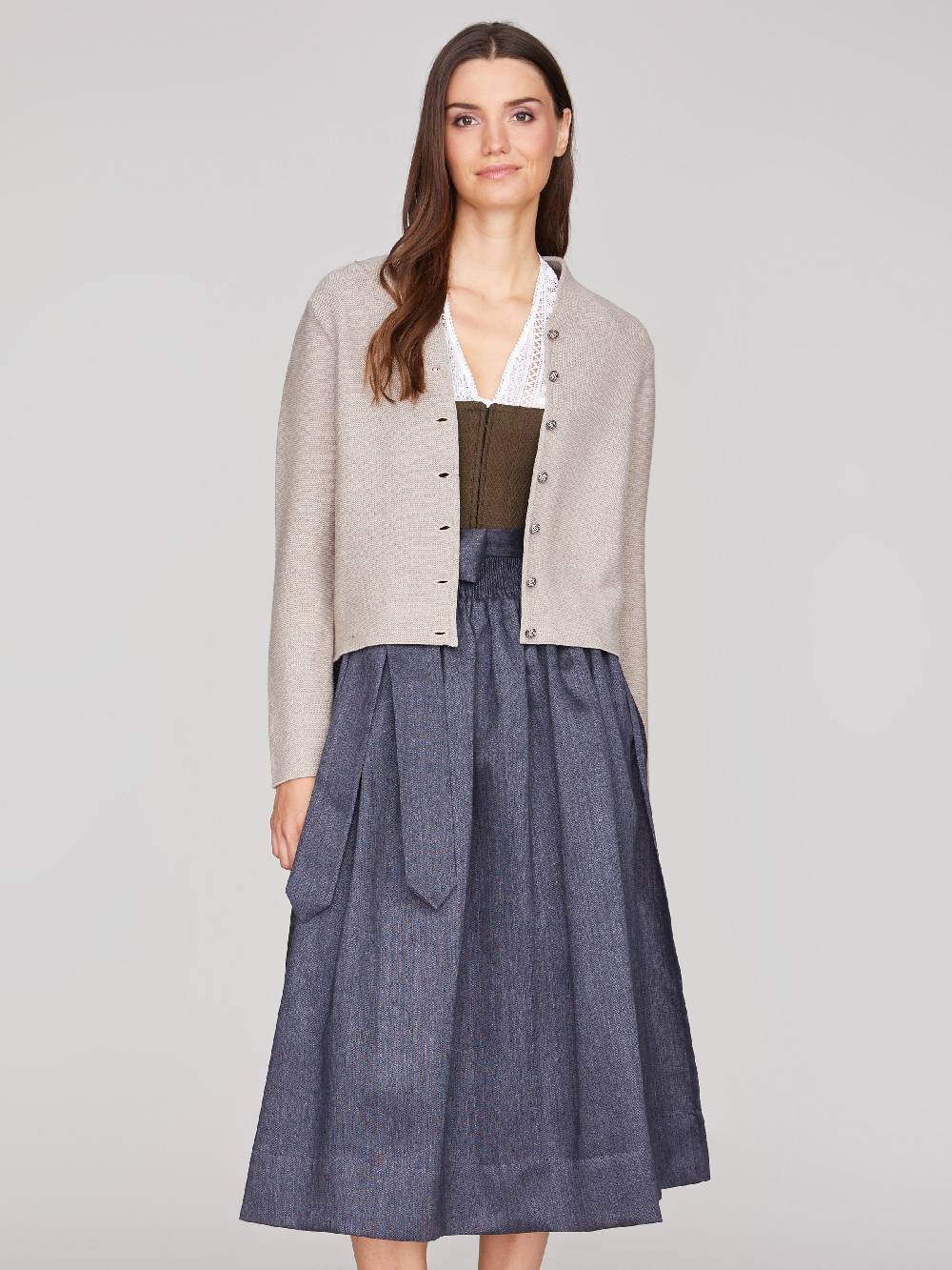 Limberry Rahm-farbene Strickjacke - ANNA RAHM Begrenzte Freigabe