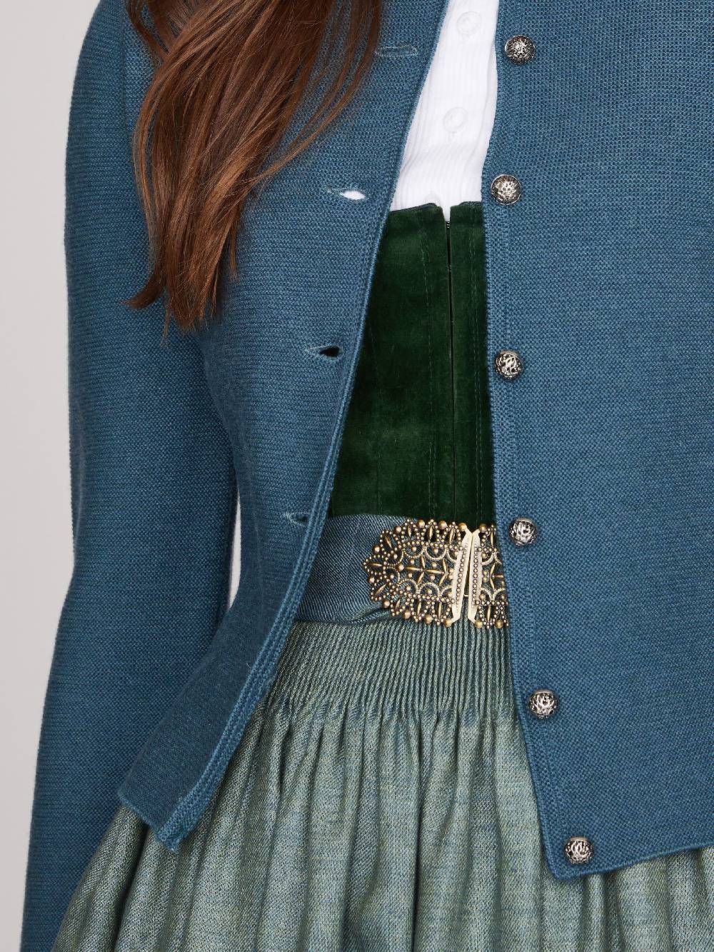 Limberry Taubenblaue Strickjacke - ALOISIA TAUBENBLAU JETZT KAUFEN
