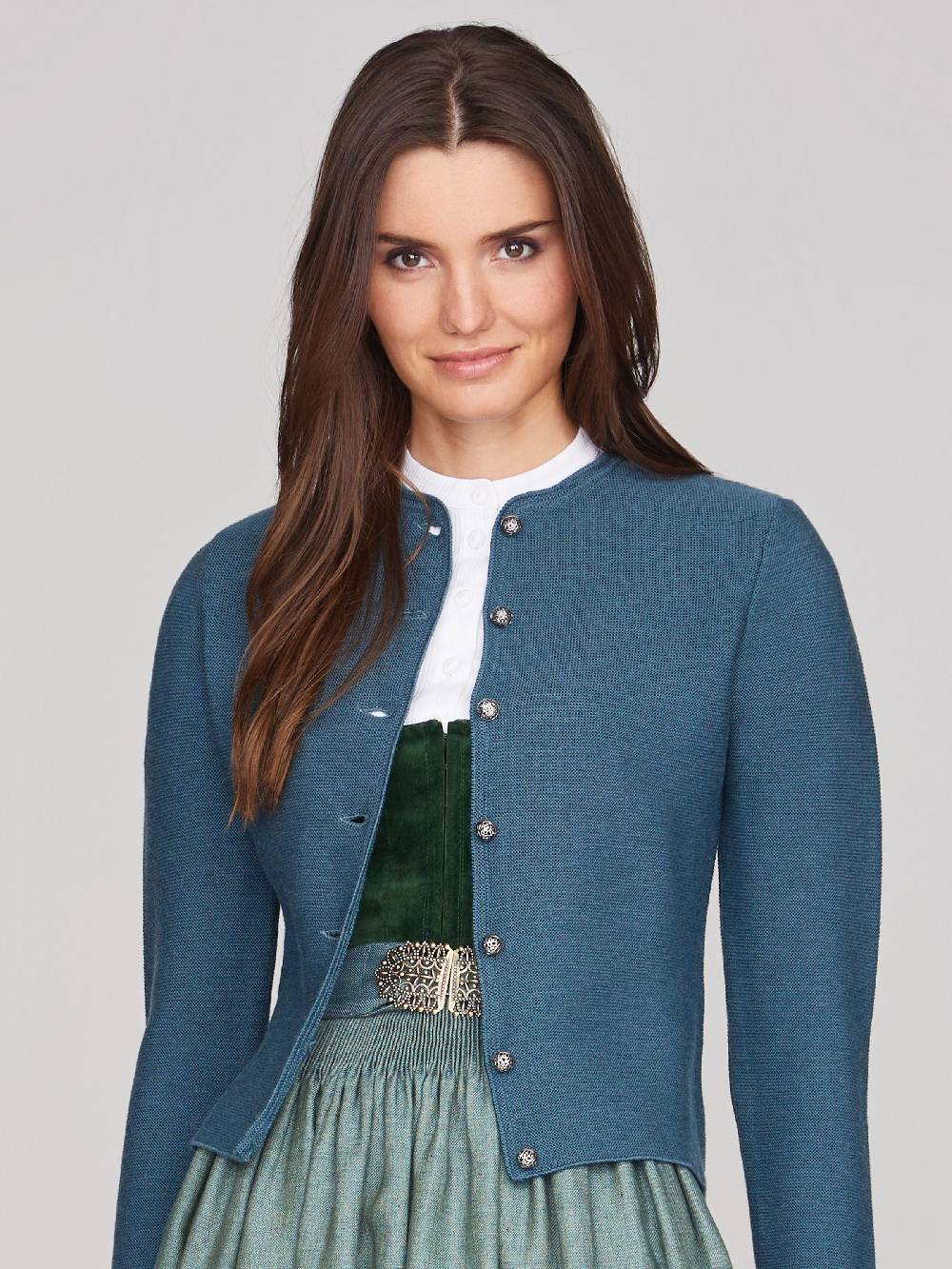 Limberry Taubenblaue Strickjacke - ALOISIA TAUBENBLAU JETZT KAUFEN