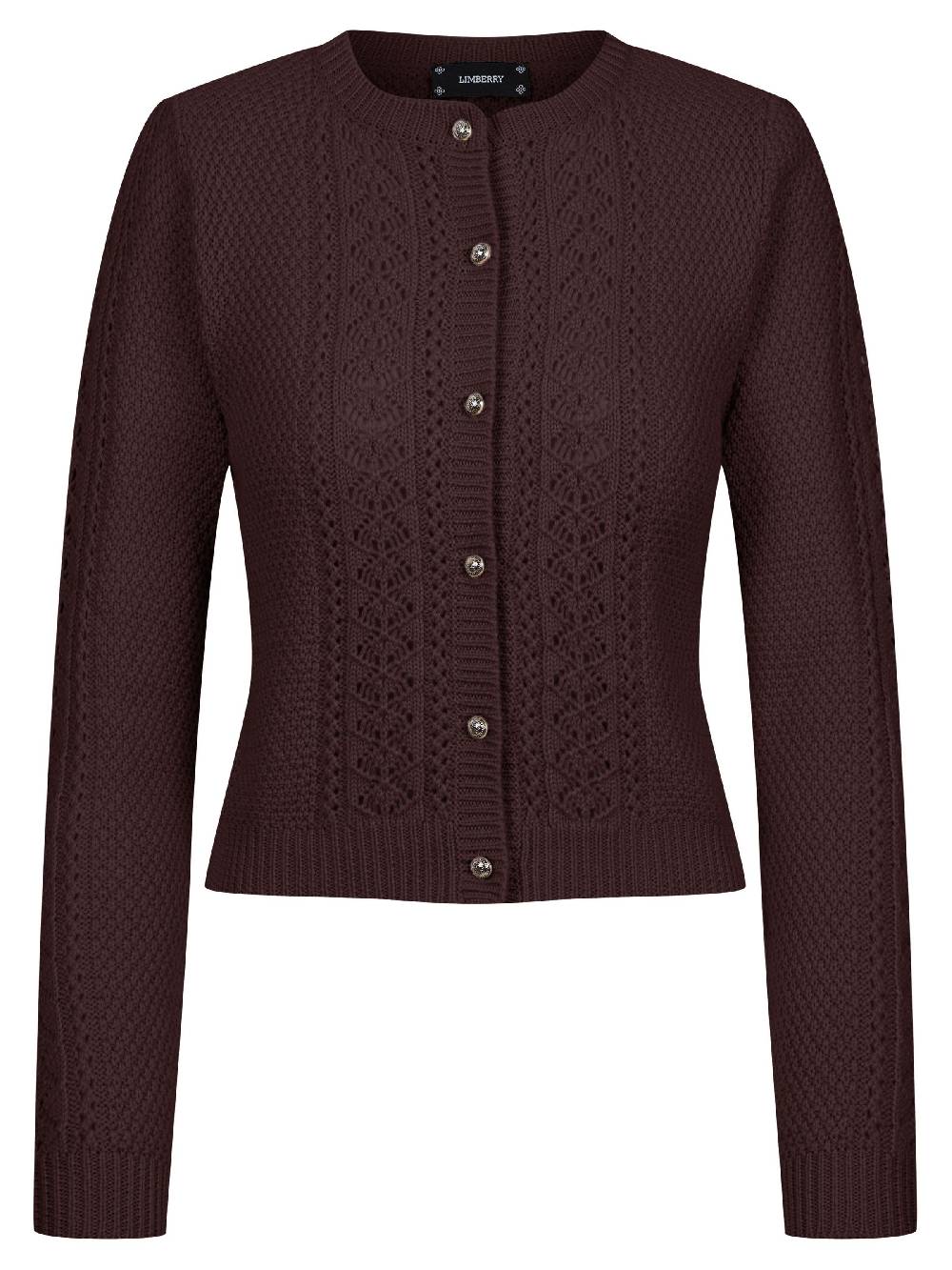 Limberry Brombeerfarbene Strickjacke - EVI Vierteljährliche Förderung
