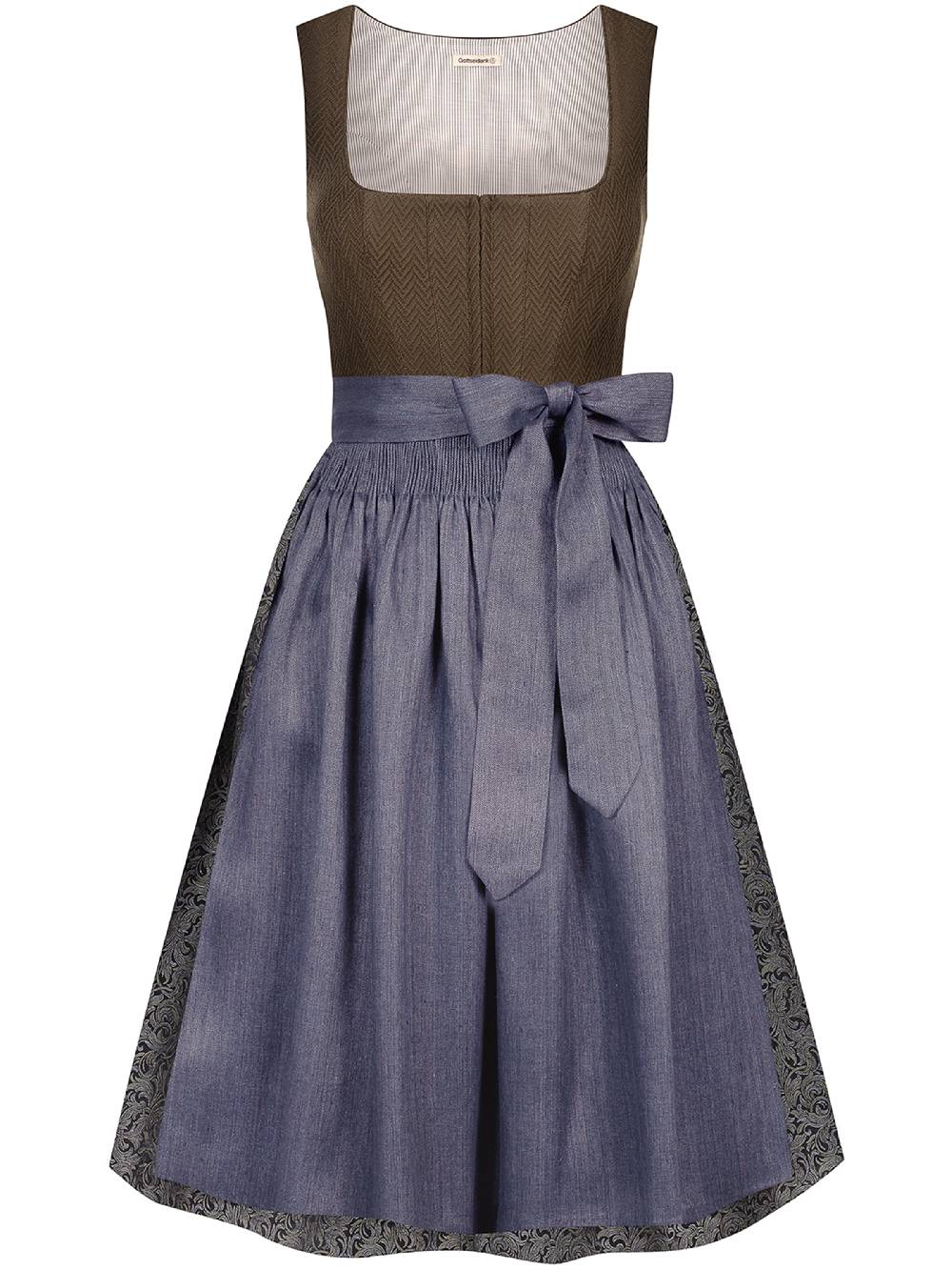 Limberry Olivfarbenes Dirndl - ANTONIA OLIV-ANTHRAZIT Super Rabatt
