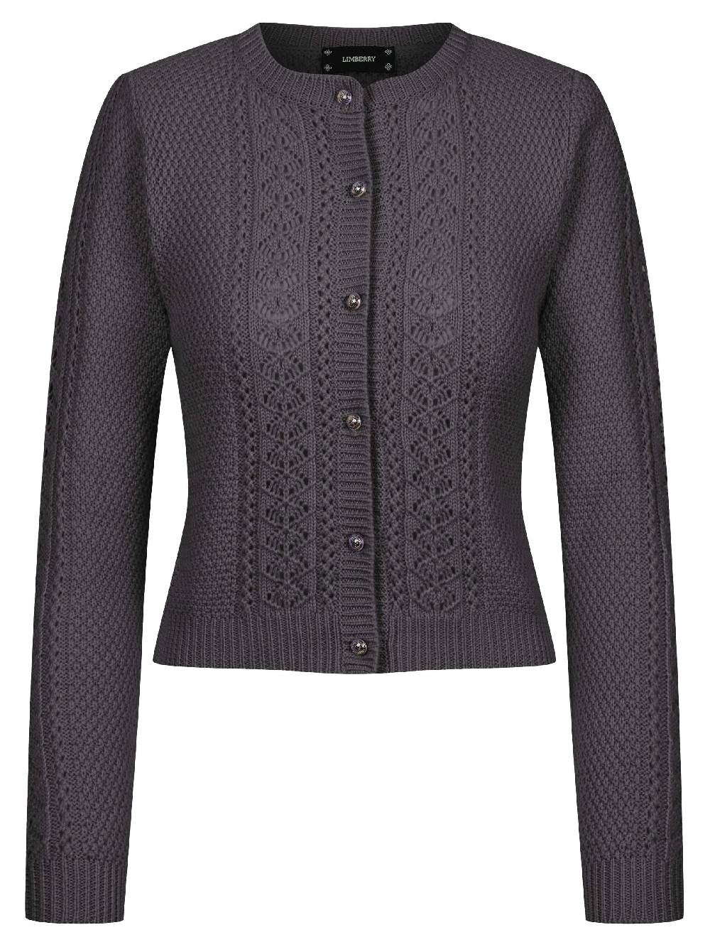 Limberry Steingraue Strickjacke - EVI Riesige Rabatte