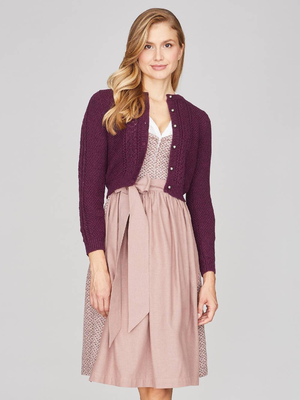 Limberry Himbeerrote Strickjacke - EVI Clearance-Verkauf
