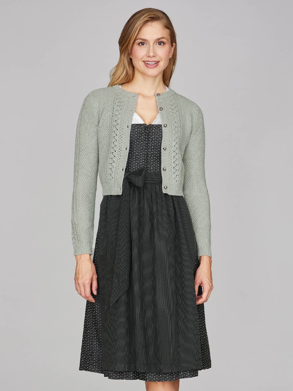 Limberry Salbeigrüne Strickjacke - EVI Fabrikladen