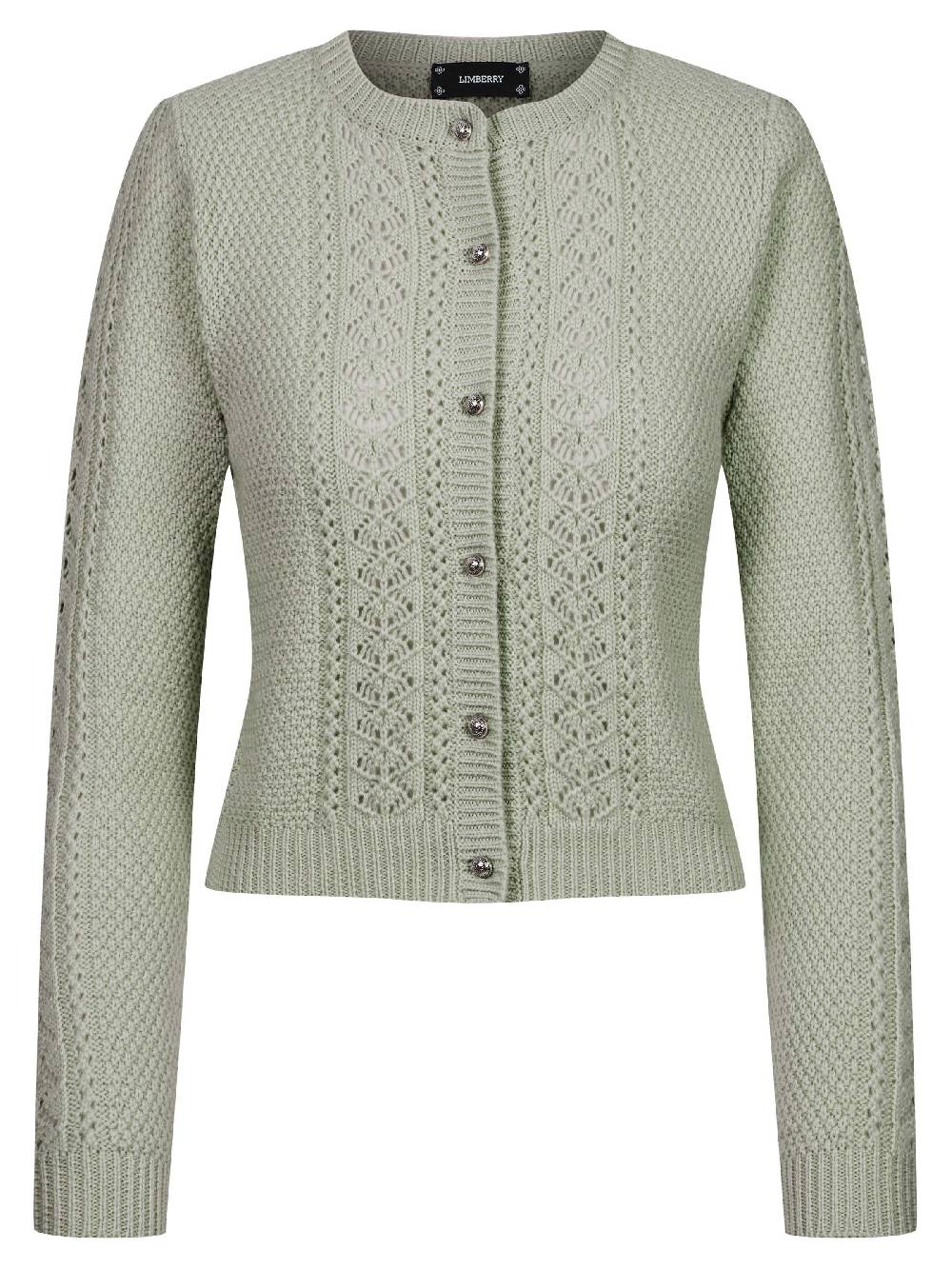 Limberry Salbeigrüne Strickjacke - EVI Fabrikladen