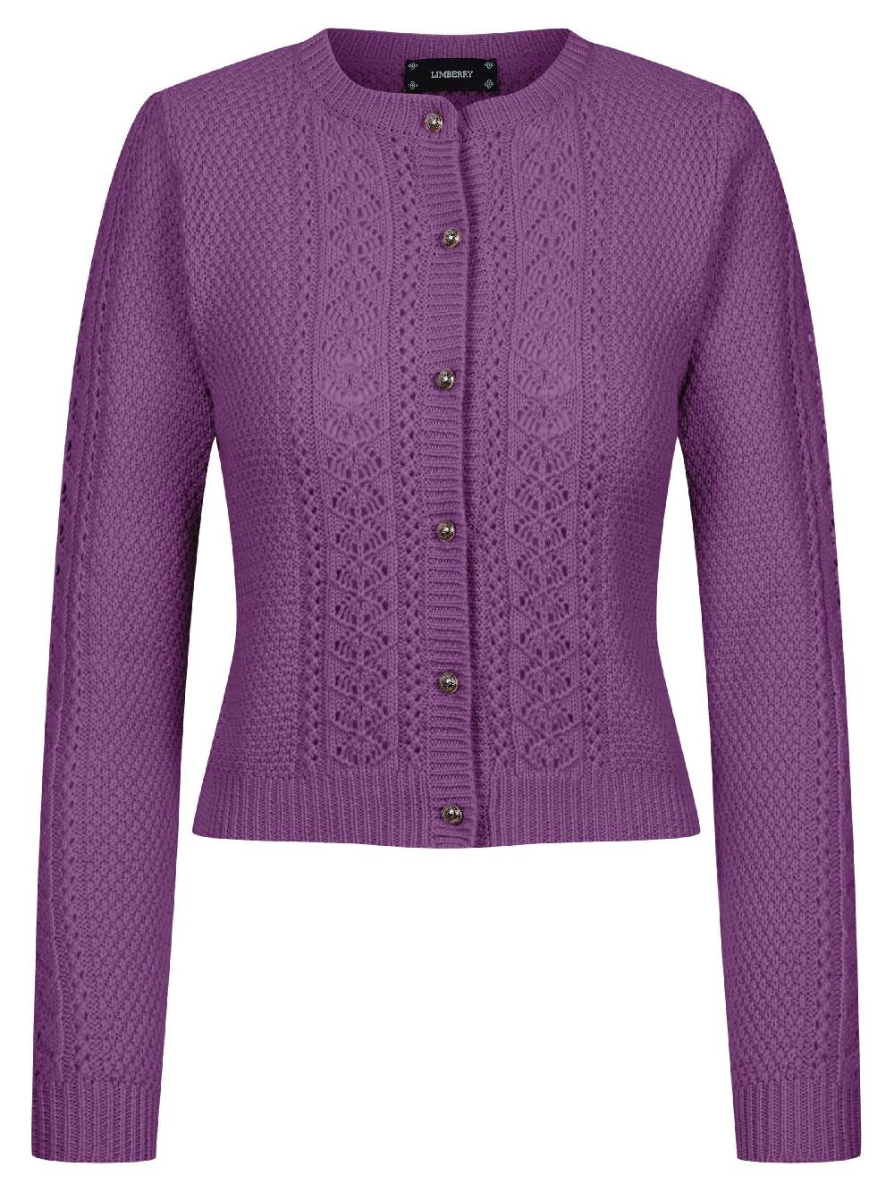 Limberry Strickjacke in Violett - EVI Begrenzt auf 3 Tage