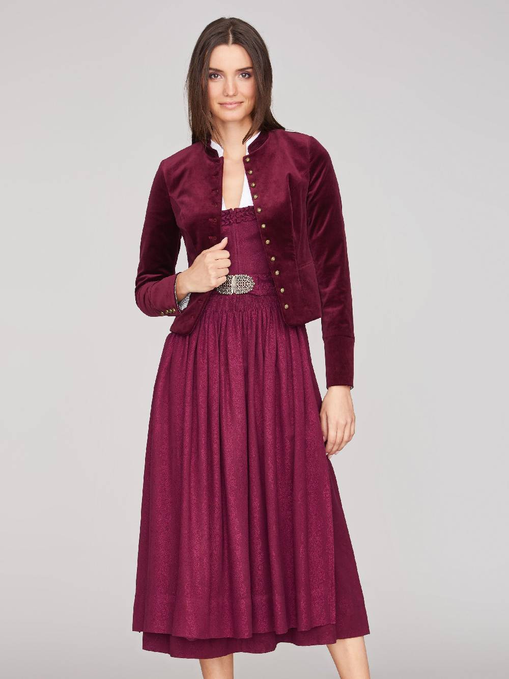 Limberry Rubinroter Trachtenjanker aus Samt - BARBARA RUBIN Black Friday Preise