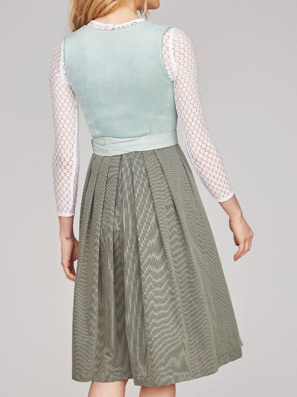 Limberry Dirndl mit Velours-Mieder in hellem Türkis - LAYLA LIGHT TURQUOISE zollfrei