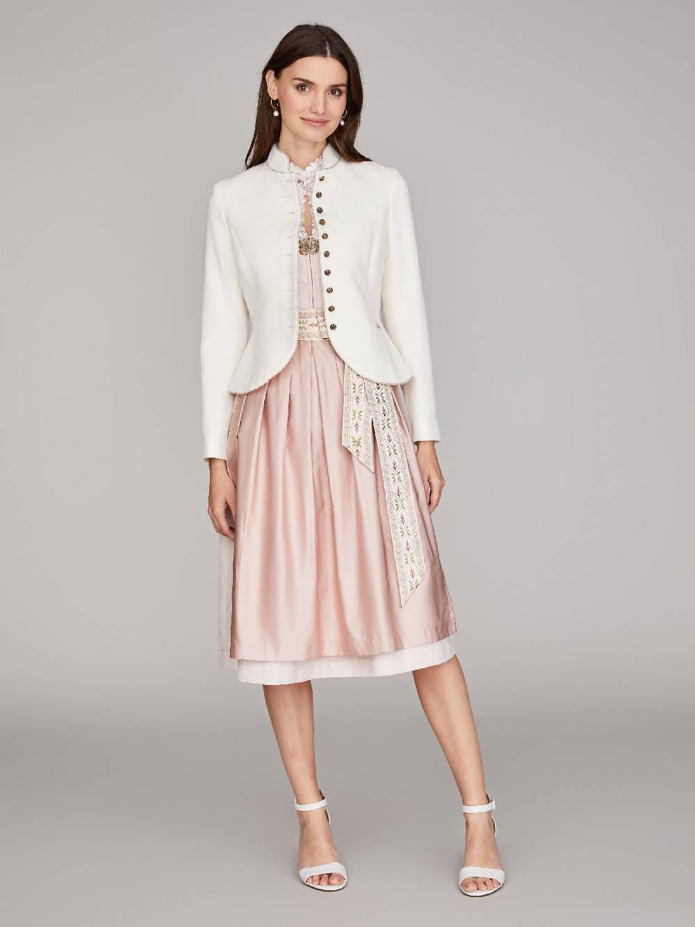 Limberry Altrosa Dirndl mit dekorativer Schnalle - LOLA ROSÉ im Angebot
