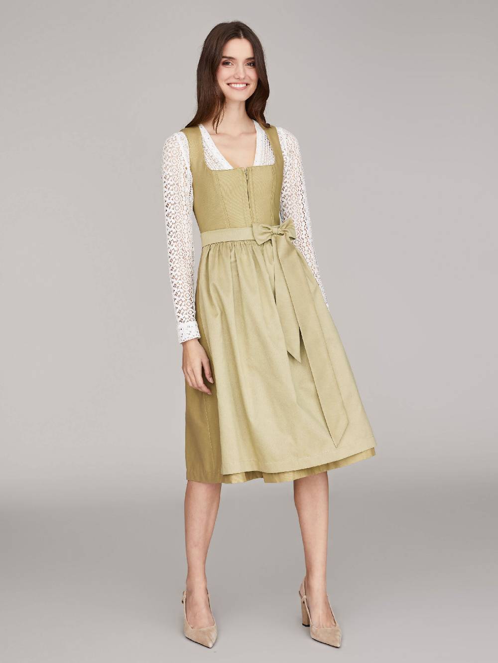 Limberry Hellgrünes Dirndl - ELAINE SPRING GREEN Günstiger Verkauf