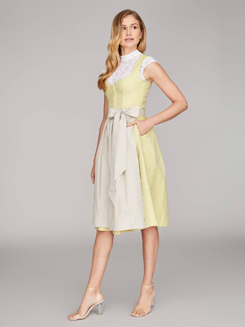 Limberry Limonengrünes Dirndl - JOAN LIME GREEN Meist gekauft