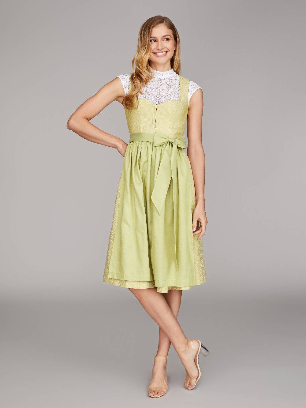 Limberry Limonengrünes Dirndl - JOAN LIME GREEN Meist gekauft