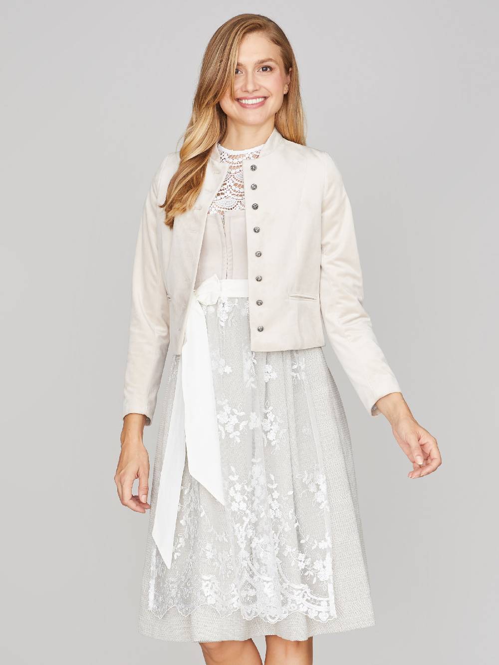 Limberry Beiges Samtdirndl - RUTH SANDSTONE Versandkostenfrei