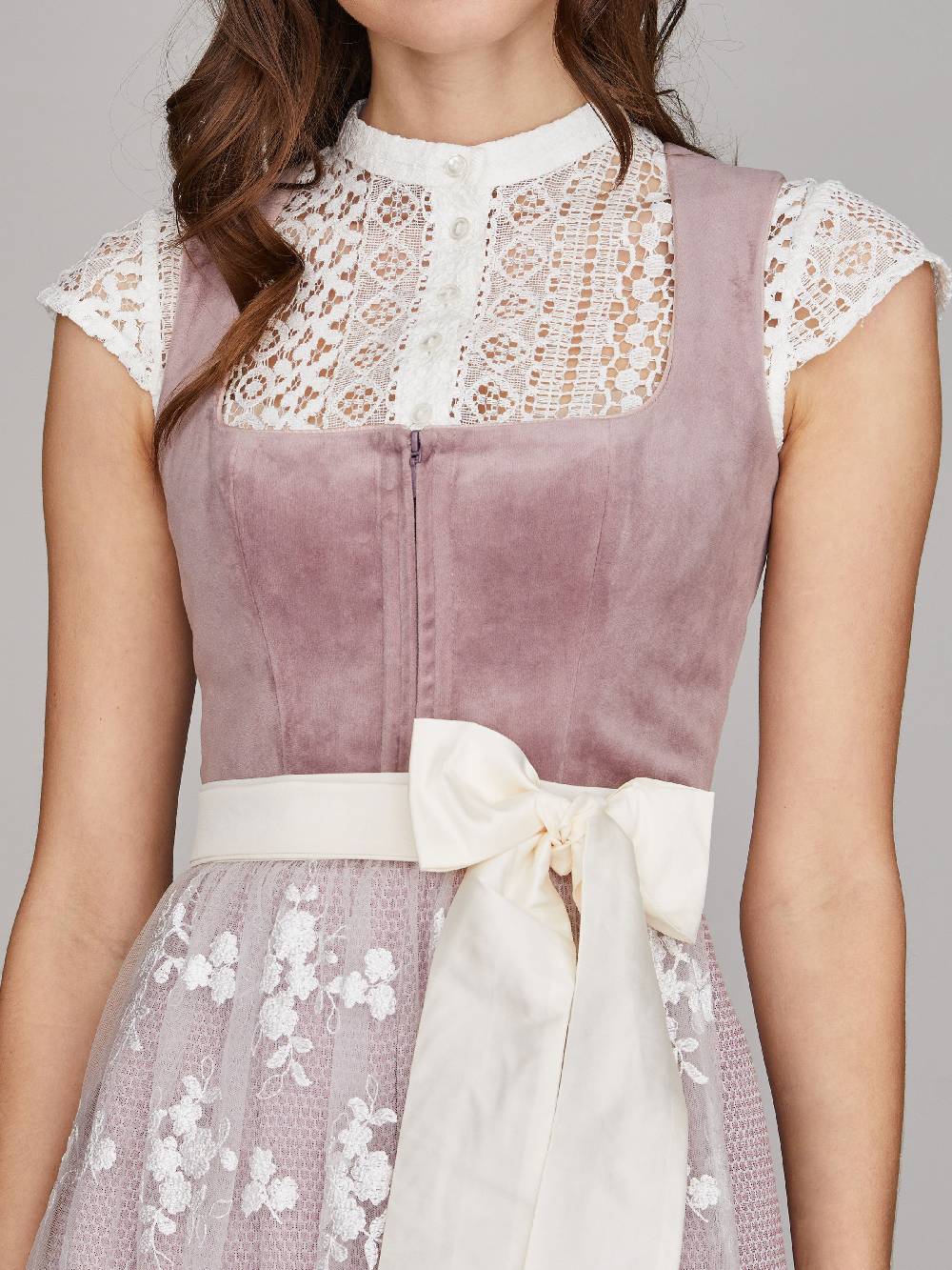 Limberry Mauvefarbenes Samtdirndl - RUTH MELLOW MAUVE Flash Sale