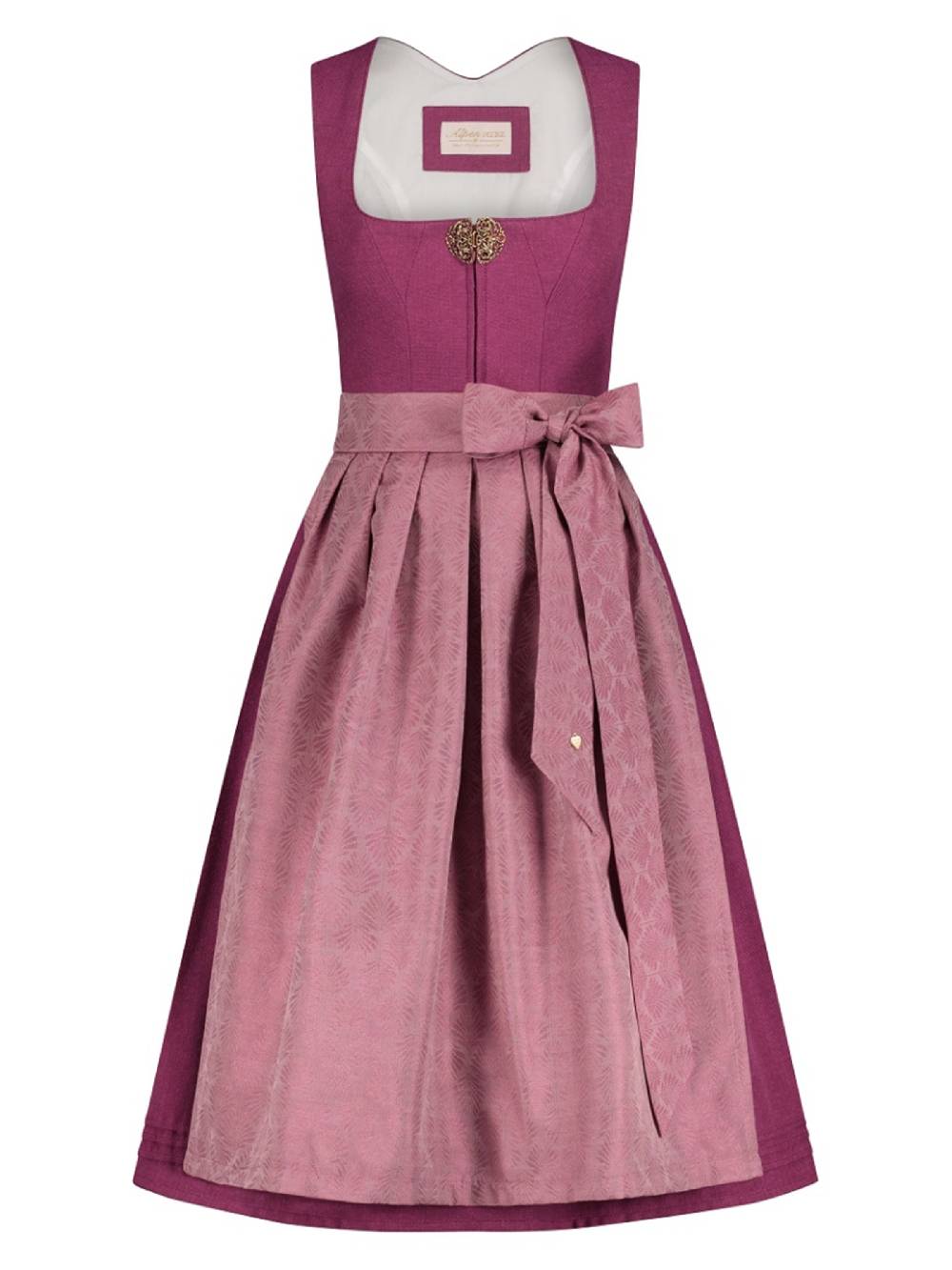 Limberry Beerenfarbenes Dirndl mit goldener Zierschnalle - PALOMA BEERE Begrenztes Angebot