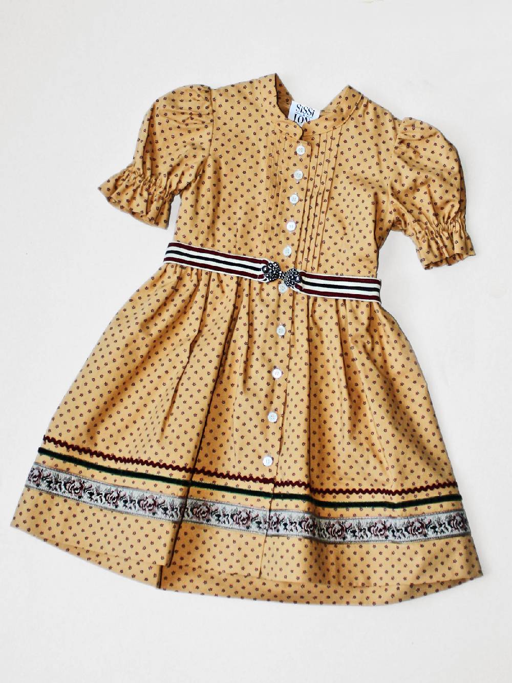 Limberry Senf-farbenes Kinderkleid - ANNAMIRL SENF Vatertagsangebot
